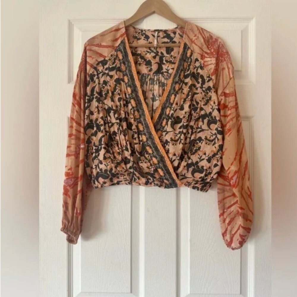 Free People Cruisin’ Together Printed Top, Size X-Small. - Picture 4 of 11